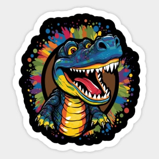 Alligator Happiness Sticker